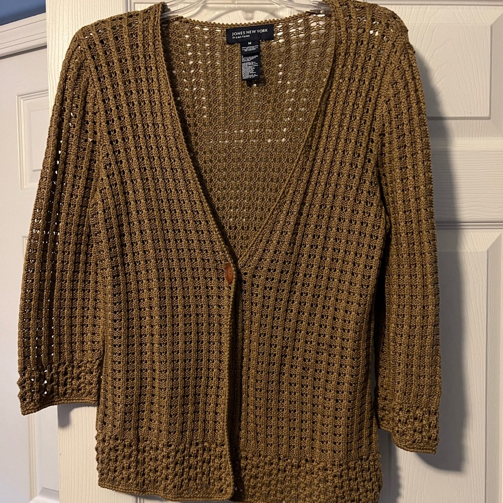 Jones New York Brown cardigan - excellent condition